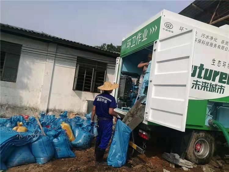 海门工业污泥压干处理